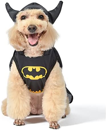 DC קומיקס תלבושת כלבים באטמן, גודל גדול במיוחד | תחפושת Batman Comics Batman Batman Batman לכלבים קטנים | תלבושות כלבים מצחיקות | תחפושת